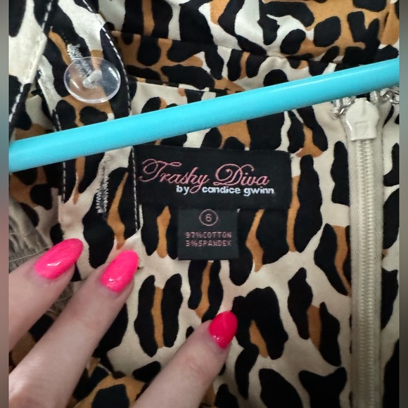 Trashy Diva Leopard Trixie Sarong - Picture 3 of 4